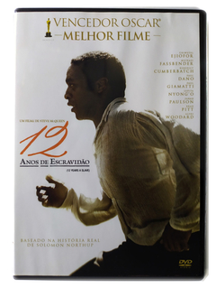 DVD 12 Anos de Escravidão Chiwetel Ejiofor Brad Pitt Original Michael Fassbender Benedict Cumberbatch Steve McQueen