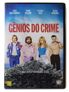 DVD Gênios do Crime Zach Galifianakis Owen Wilson Original Masterminds Kristen Wiig Jared Hess