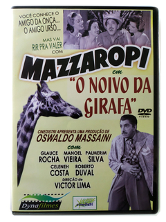 DVD O Noivo Da Girafa Mazzaropi 1957 Celeneh Costa Original Roberto Duval Glauce Rocha Palmerim Silva Victor Lima