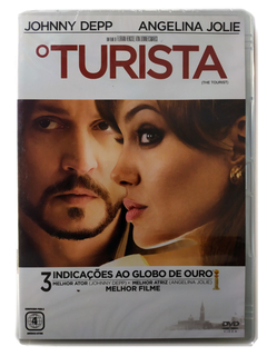 DVD O Turista Johnny Depp Angelina Jolie Paul Bettany Novo Original The Tourist Florian Henckel von Donnersmarck