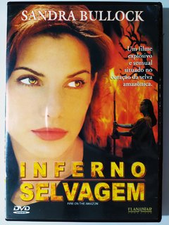 DVD Inferno Selvagem Sandra Bullock Fire On The Amazon Original