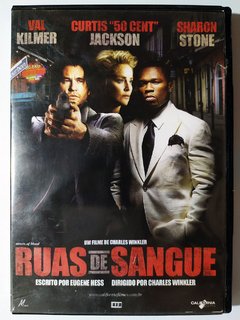 DVD Ruas De Sangue Val Kilmer Sharon Stone Curtis Jackson Original Charles Winkler 50 Cent