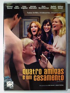 DVD Quatro Amigas e Um Casamento Kirsten Dunst Isla Fisher Original Bachelorette Adam Scott