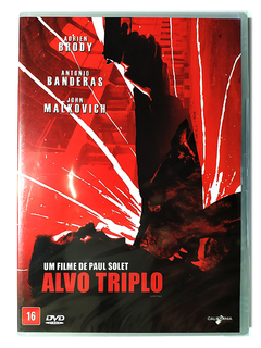 DVD Alvo Triplo Adrien Brody Antonio Banderas John Malkovich Novo Original Bullet Head