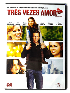 DVD Três Vezes Amor Ryan Reynolds Isla Fisher Derek Luke Novo Original Definitely Maybe Abigail Breslin