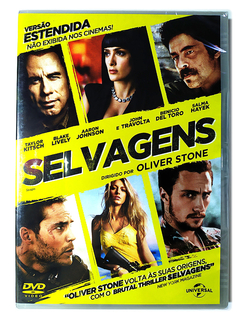 DVD Selvagens John Travolta Benicio Del Toro Oliver Stone Novo Original Savages Black Lively