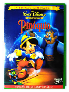 DVD Pinóquio Walt Disney Clássicos 1940 60° Aniversário Original