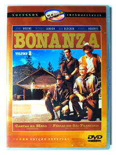 DVD Bonanza Volume 2 Cartas Na Mesa Férias Em São Francisco Original 1960 Lorne Greene Pernell Roberts