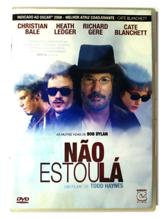 DVD Não Estou Lá Christian Bale Heath Ledger Richard Gere Original Cate Blanchett Bob Dylan Todd Haynes