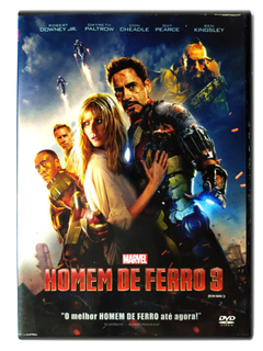 DVD Homem De Ferro 3 Robert Downey Jr Gwyneth Paltrow Marvel Original Iron Man 3 Shane Black