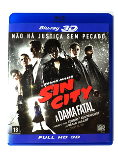 Blu-Ray 3D Sin City A Dama Fatal Bruce Willis Jessica Alba Original Frank Miller Mickey Rourke