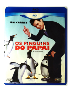Blu-Ray Os Pinguins Do Papai Jim Carrey Carla Gugino Original Mark Waters Mr Popper's Penguins