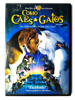 DVD Como Cães e Gatos Jeff Goldblum Elizabeth Perkins Original Cats & Dogs Lawrence Guterman