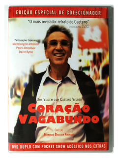 DVD Coração Vagabundo Caetano Veloso Original Duplo Colecionador Uma Viagem Com Caetano Veloso