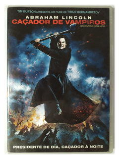 DVD Abraham Lincoln Caçador de Vampiros Benjamin Walker Original Tim Burton Timur Bekmambetov