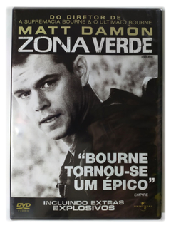 DVD Zona Verde Matt Damon Greg Kinnear Paul Greengrass Novo Original Green Zone