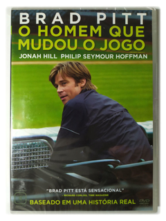 DVD O Homem Que Mudou O Jogo Brad Pitt Jonah Hill Moneyball Novo Original Bennett Miller