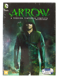 DVD Arrow A Terceira Temporada Completa Stephen Amell Novo Original 5 Discos