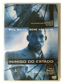 DVD Inimigo Do Estado Will Smith Gene Hackman Tony Scott Original Enemy of The State