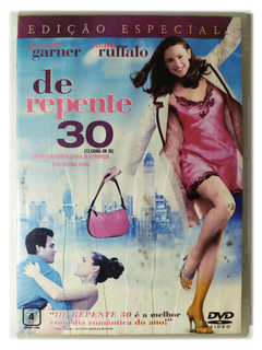 Dvd De Repente 30 Jennifer Garner Mark Ruffalo 13 Going On 30 Original Edição Especial Gary Winick
