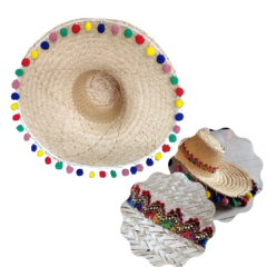 Chapéu Mexicano com Bolinhas