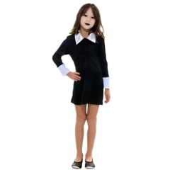 Fantasia Vandinha Familia Addams Vestido Infantil - Halloween
