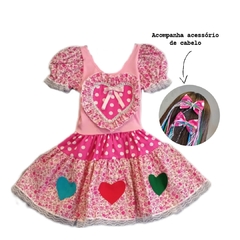 Vestido Explode coração infantil - comprar online