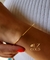 Bracelete fio quadrado clássico ouro 18k - comprar online