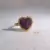 Anel "Ruby Heart" Coração com Rubi e Diamantes em Ouro 18k na internet