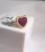 Anel "Ruby Heart" Coração com Rubi e Diamantes em Ouro 18k - LZ GOLD