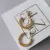 Brinco Meia argola tubo diamantado Ouro 18k - comprar online
