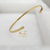 Bracelete Aberto 3mm Ouro 18k na internet