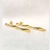 Brinco tubo ondulado ouro 18k - comprar online