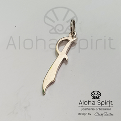Pingente de Prata 950 - Espada de Ogum - Jóias Aloha Spirit