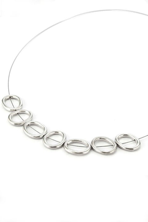 COLLAR ELIPSES. PLATA 925