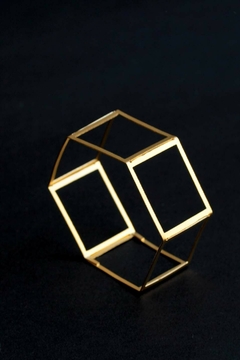 PULSERA GEOMETRICA BAÑO DE ORO - La joyeria