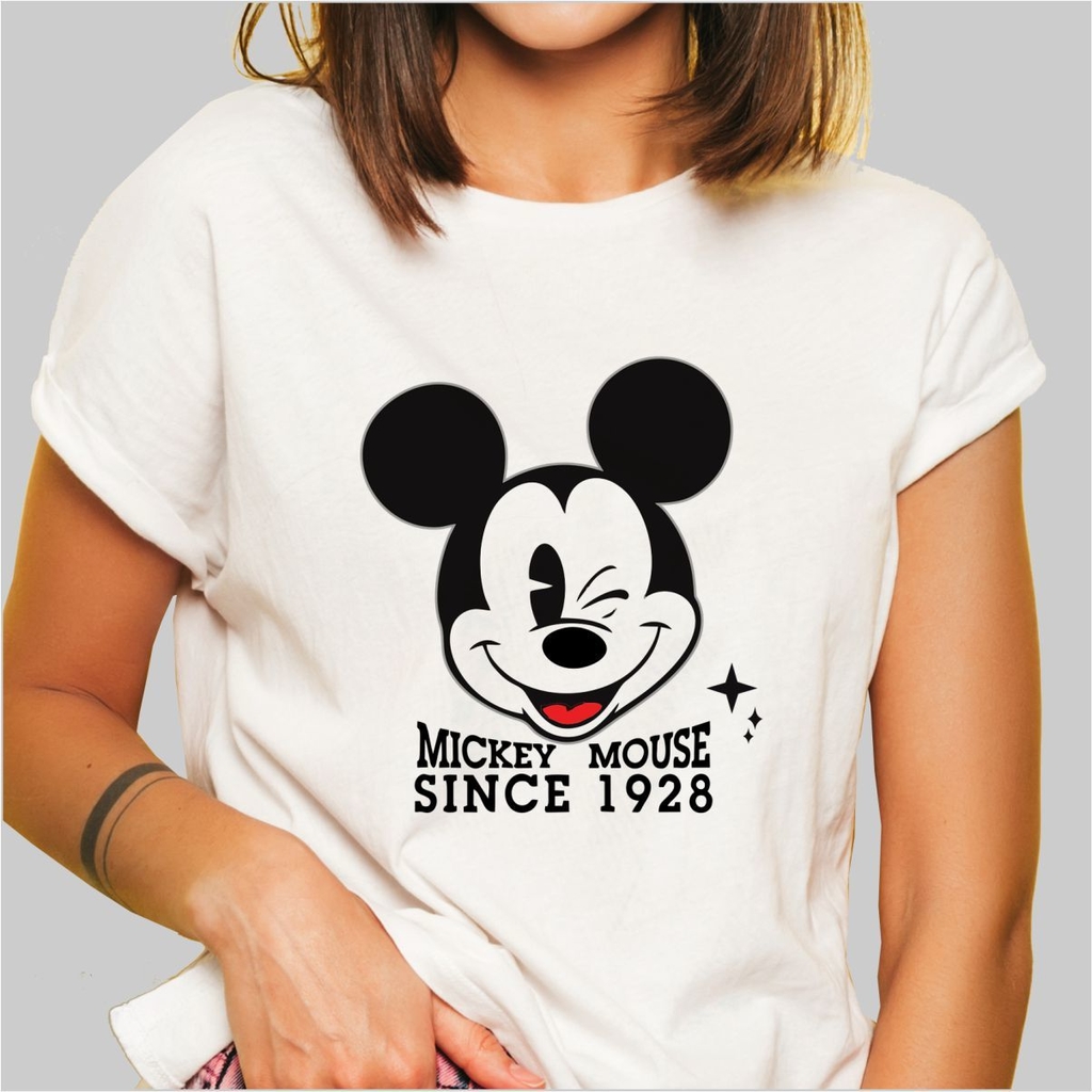 Remera de Mujer Mickey Mouse 97 Verte Feliz