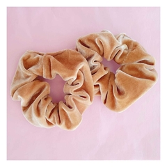 Scrunchie Velvet Camel