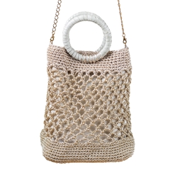 BAG GLITTER BEIGE