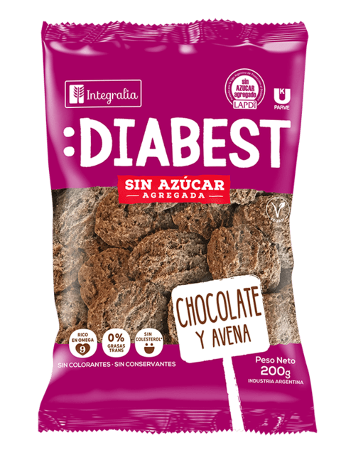 Galletitas Diabest Cacao y Avena 200g