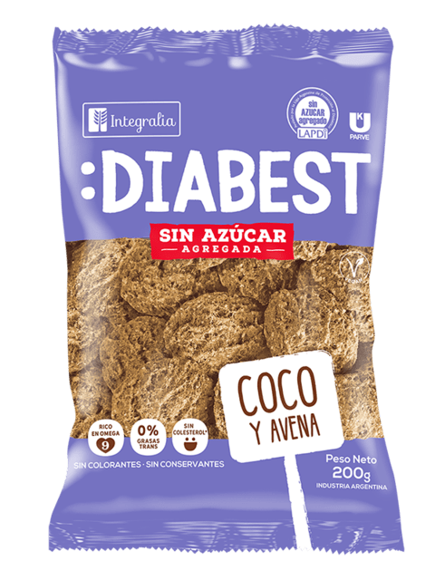 Galletitas Diabest Coco y Avena 200g