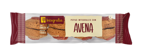 Pepas integrales con avena Integralia 270g