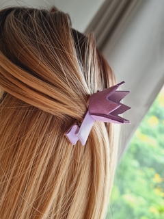 Hair Clip Coroa - Lilás (UNIDADE) - comprar online