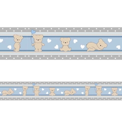 2 FAIXAS BORDER DECORATIVA ADESIVO INFANTIL URSO URSINHO