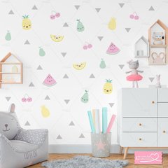 FRUTINHAS KIT ADESIVOS DECORATIVOS DE PAREDE QUARTO INFANTIL MENINA