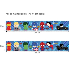 Imagem do Combo Super Herois Baby KIT Com Enfeite de Porta MDF