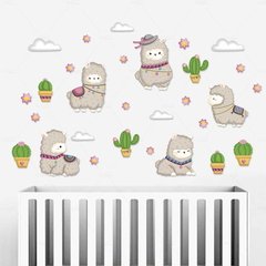 LHAMA ALPACA KIT ADESIVOS DECORATIVOS DE PAREDE