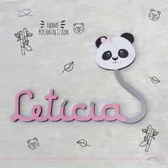 URSINHA PANDA NOME MDF DECORATIVO