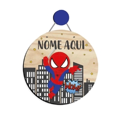 HOMEM ARANHA ENFEITE PORTA DE MATERNIDADE MDF NOME - comprar online