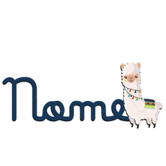 LHAMA NOME MDF DECORATIVO